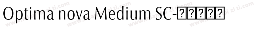 Optima nova Medium SC字体转换